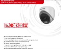 HIKVISION DS-2CE70DF0T-LPFS 2MP 2.8mm 20Mt Gece Görüşü,SESLİ,Full Color,Color Vu Dome Kamera